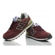 Chaussure New Balance Basse 574 Marron Pour Femme en Soldes